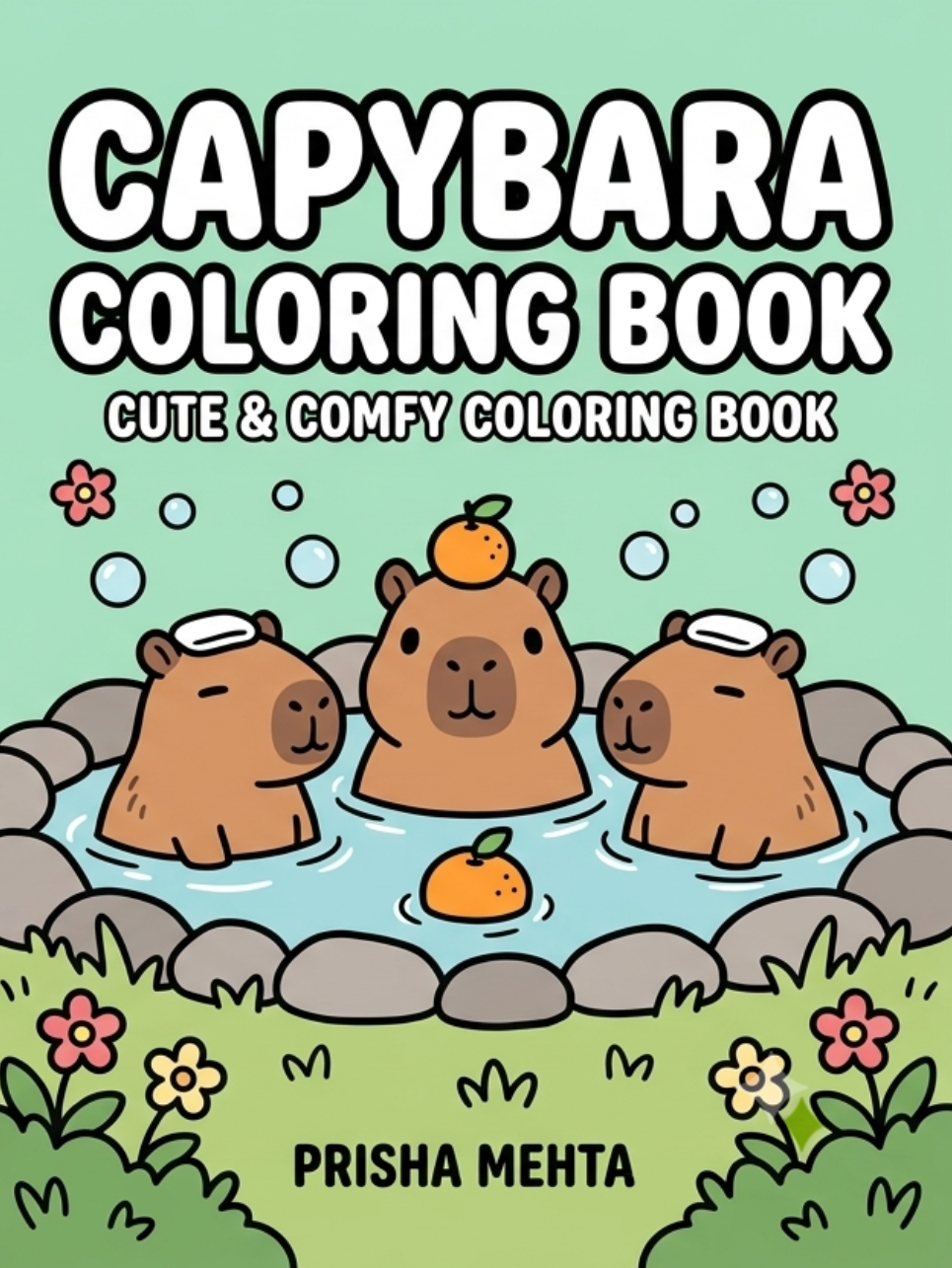 Capybara Coloring Book — book cover