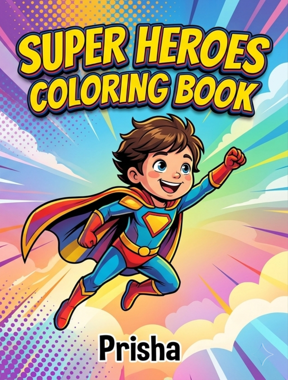 Super Heroes Coloring Book — book cover