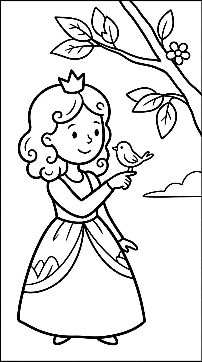 Princess Coloring Book — interior page 2