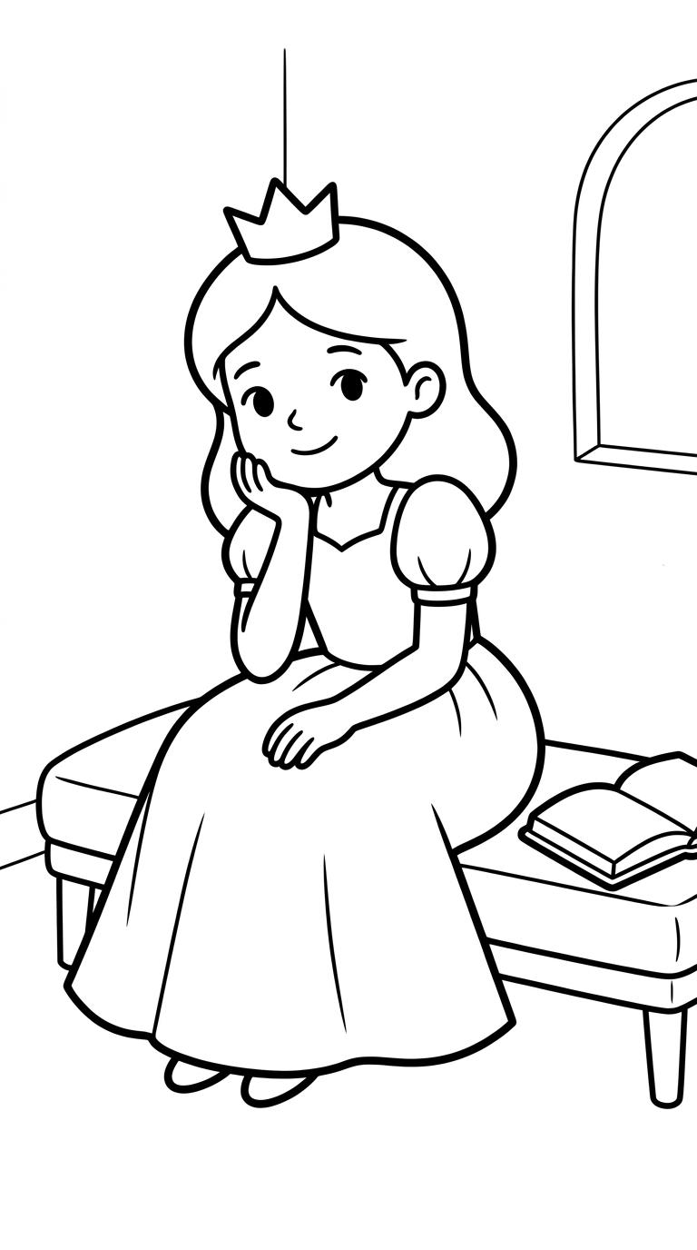 Princess Coloring Book — interior page 1