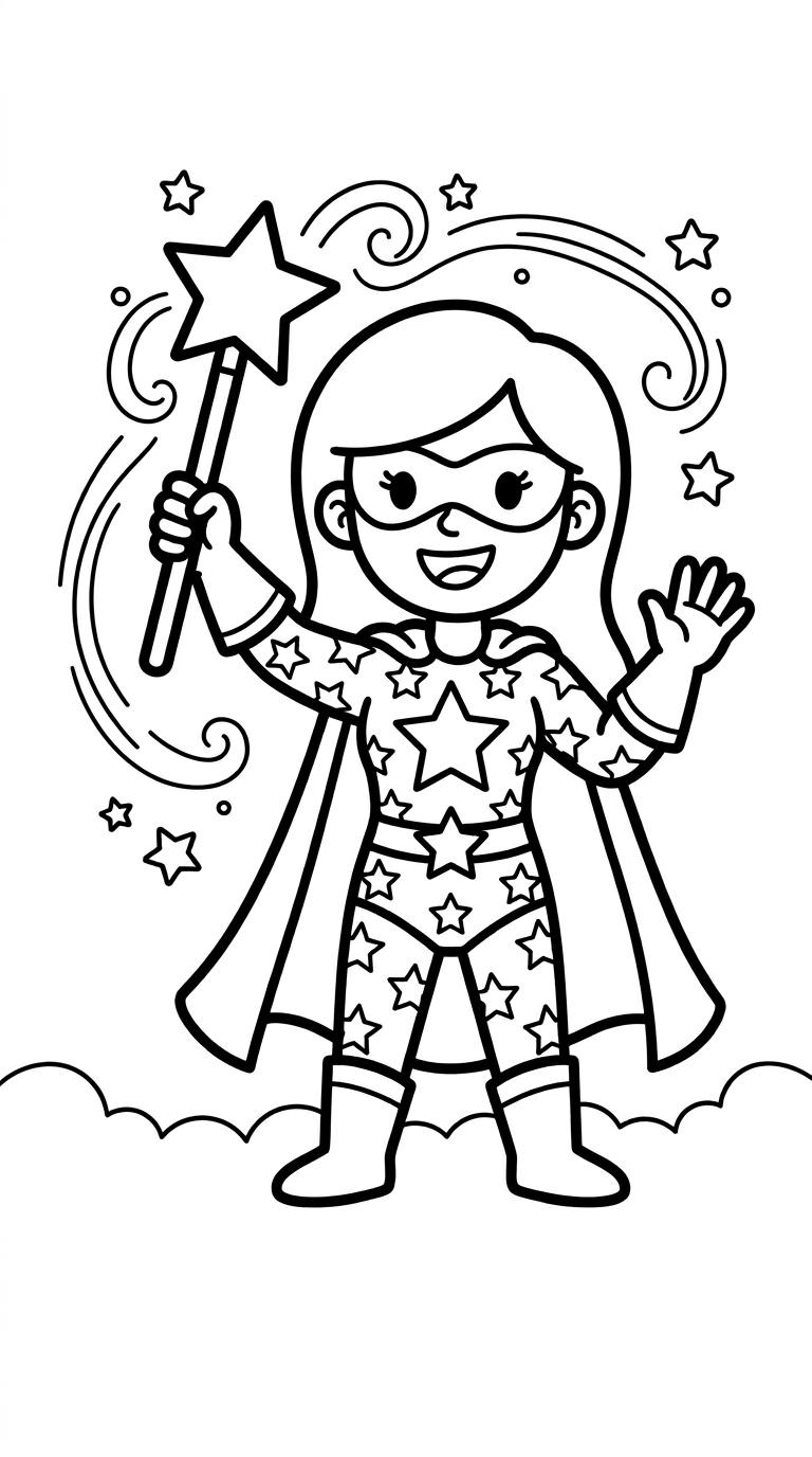 Super Heroes Coloring Book — interior page 2