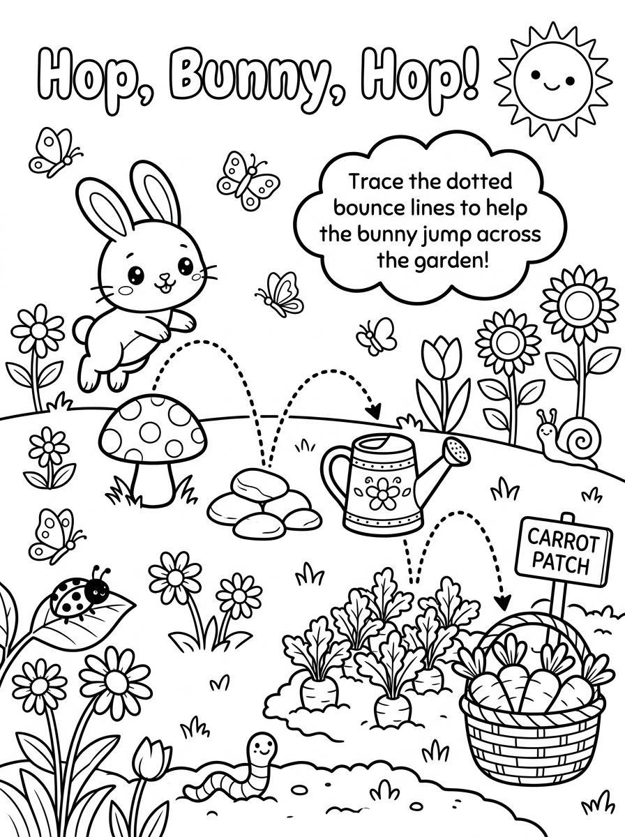 Kawaii Animals Coloring Pages (3-Pack) — preview page 2