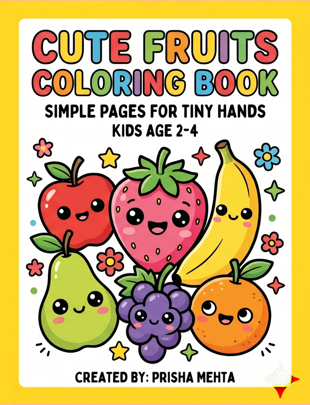Cute Fruits Coloring Book — book cover
