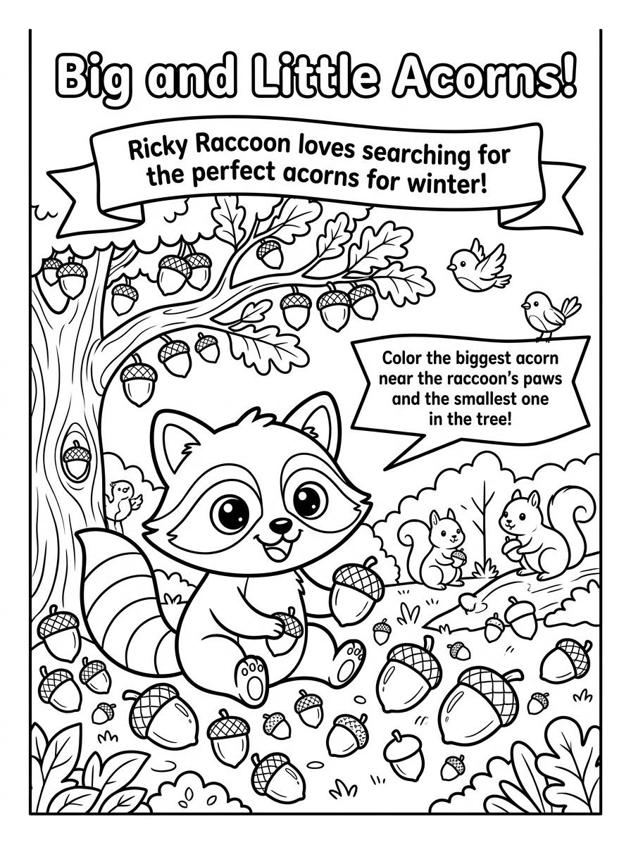 Cute Fruits Coloring Book — interior page 1