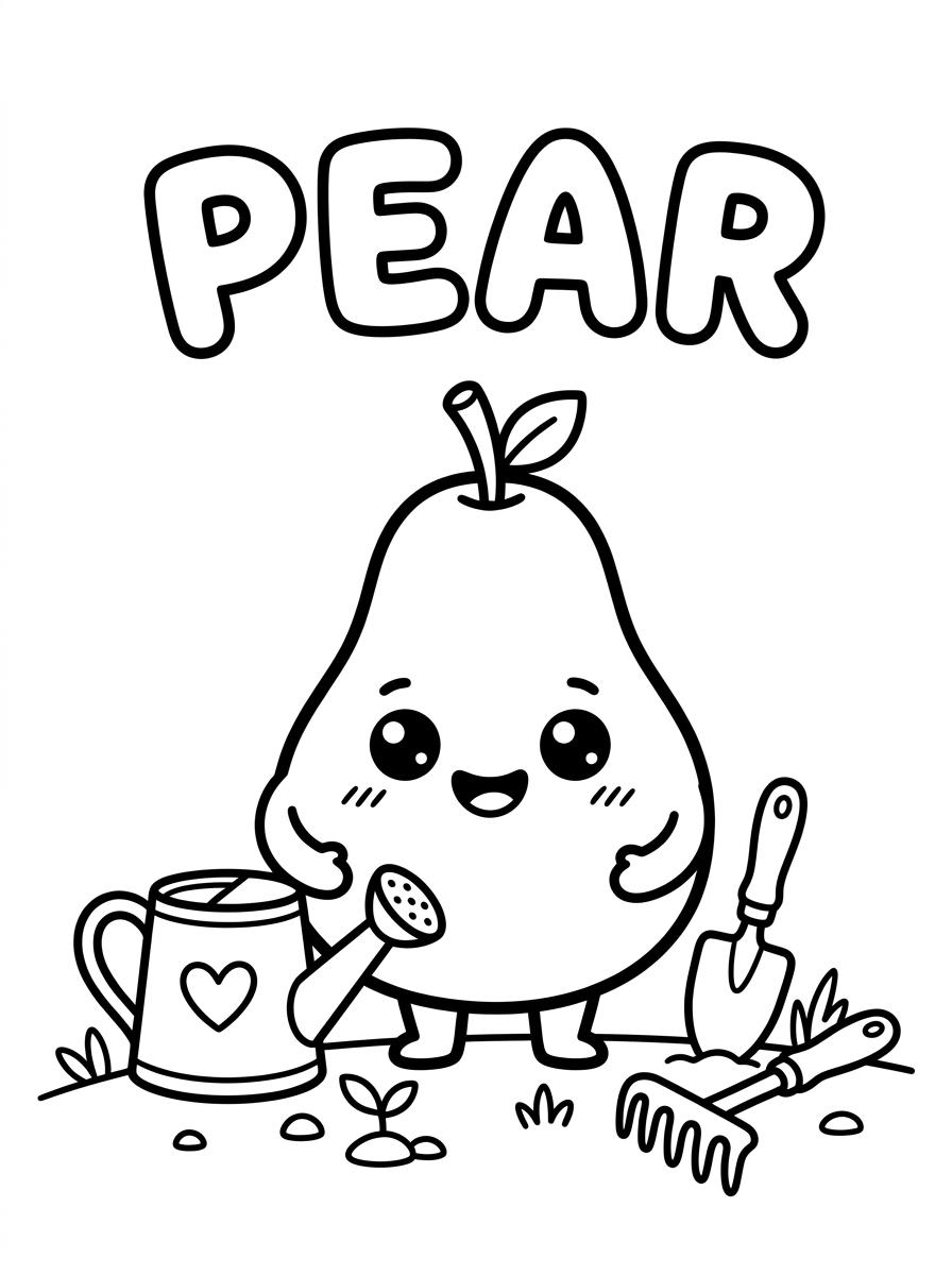 Fruit Count & Color Worksheet — preview page 2